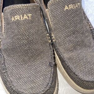 Ariat Hilo 360- Heather Brown Size 10 Men's Slip Ons Western Wear Loafers Tweed